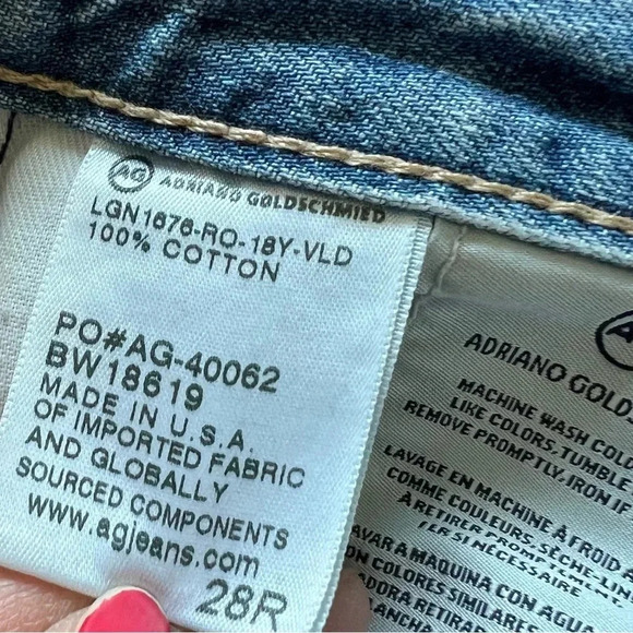 NWOT AG Phoebe Vintage High Waist Tapered Straight Leg Jeans 18 Years Vaulted 28 - Picture 13 of 13